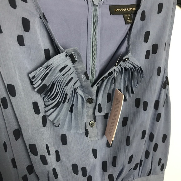 Banana Republic | Blue Sleeveless tiered dress 2P - Picture 4 of 6